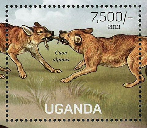 Predators Stamp Cuon Alpinus Pithecophaga Jefferyi Panthera Tigris S/S MNH #3039
