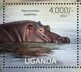 Hippopotamus Stamp Choeropsis Liberiensis Amphibius S/S MNH #3040-3043