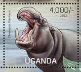 Hippopotamus Stamp Choeropsis Liberiensis Amphibius S/S MNH #3040-3043