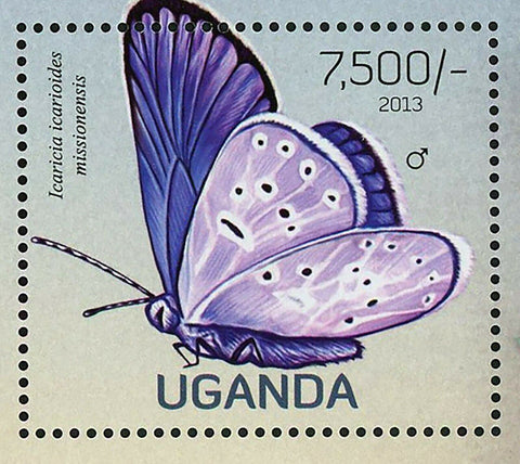 Butterfly Stamp Icaricia Icarioides Missionensis Euphydryas S/S MNH #3019/Bl.416