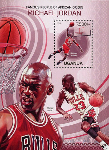 Basketball Players Stamp Michael Jordan African American S/S MNH #3089 / Bl.430