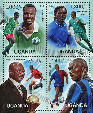 Football Players Stamp Roger Milla Nwankwo Kanu Abedi Pele S/S MNH #3090-3093