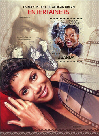 Cinema Stamp Halle Berry Will Smith Oprah Winfrey Eddie Murphy S/S MNH #3104