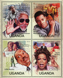 Entertainers Stamp Morgan Freeman Denzel Washington Eddie Murphy S/S MNH #3100-3
