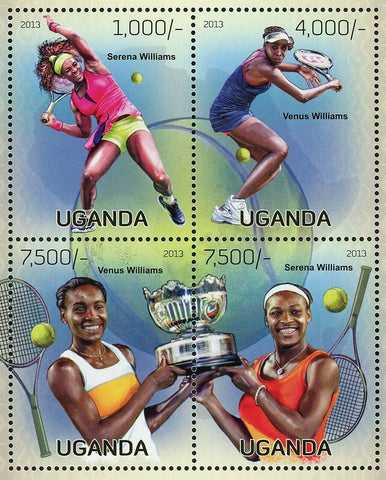 William Sisters Stamp Serena Williams Venus Williams S/S MNH #3060-3063
