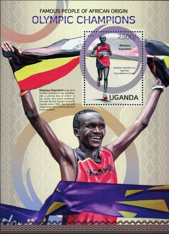 Olympic Champions Stamps Sport Stephen Kiprotich Marathon S/S MNH #3059 / Bl.424