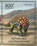 Dinosaurs Stamp Deinonychus Edmontonia Anchiceratops Allosaurus S/S MNH #3652