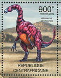 Dinosaurs Stamp Deinonychus Edmontonia Anchiceratops Allosaurus S/S MNH #3652