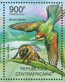 Bee-eaters & Bees Stamp Merops Nubicoides Thyreus Nitidulus S/S MNH #3662-3665