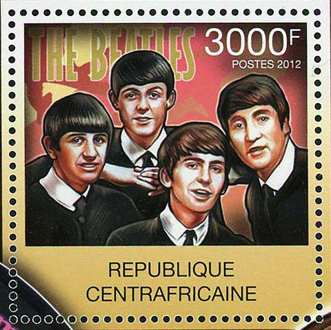 The Beatles Stamp John Lennon George Harrison Paul McCartney S/S MNH #3746