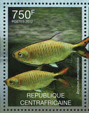 Freshwater Fish Stamp Brycinus Malapterurus Microstoma S/S MNH #3627-3630