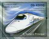 The World Fastest Trains Stamp Transportation V150 TGV S/S MNH #4818-4819/Bl.822