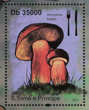 Mushrooms Stamp Boletus Regius Xerocomus Pulverulentus S/S MNH #4824-4825/Bl.825