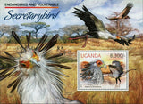 Secretary Bird Stamp WWF Sagittarius Serpentarius S/S MNH #3004 / Bl.413