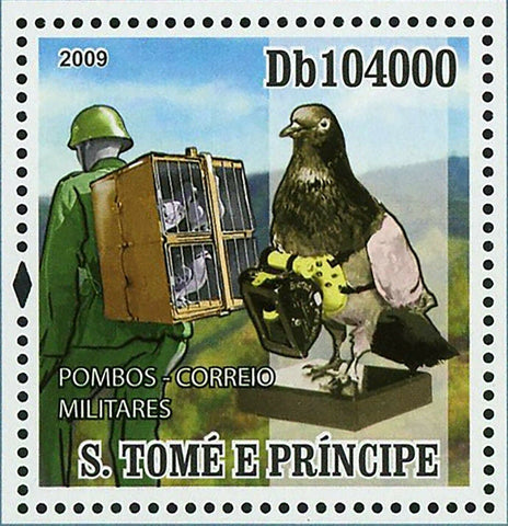 War Pigeons Stamp Military Birds Postage Stamps Souvenir Sheet MNH #4119 /Bl.703