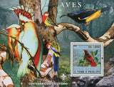 Birds Stamp Psittacule Caica - Barraband Fauna Souvenir Sheet MNH