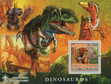 Dinosaurs Stamp Velociraptor Protoceratops Extinct Animals Souvenir Sheet MNH