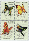 Butterflies Stamp Urania Sloanus Alcides Aurora Anaea Electra S/S MNH #4905-4908