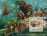 Butterflies Stamp Spider Snake Grasshopper Spodoptera Exigua S/S MNH