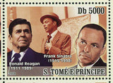 Frank Sinatra Stamp John F. Kennedy Elvis Presley Ronald Reagan S/S MNH #3282-32