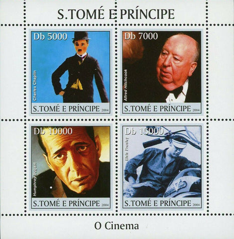 Cinema Actors Stamp Charlie Chaplin Elvis Presley Alfred Hitchcock S/S MNH #2507