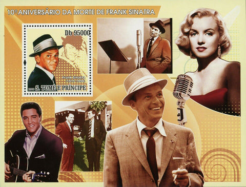 Frank Sinatra Stamp John F. Kennedy Elvis Presley Marilyn Monroe S/S MNH #3286