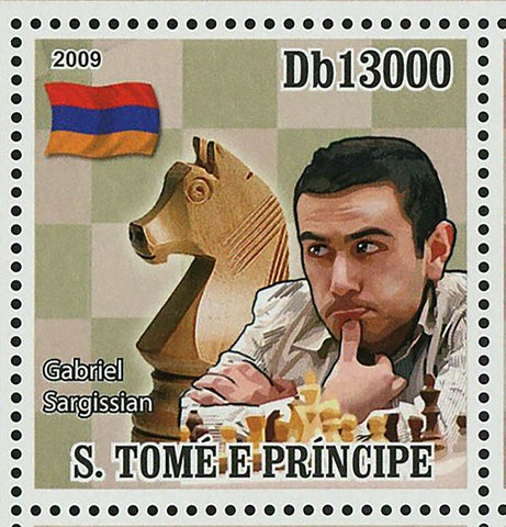 Chess Olympiad Stamp Sargissian Majdan Chiburdanidze Leko S/S MNH #4140-4143