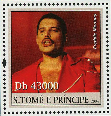 Freddie Mercury Stamp Music Bands Queen Historical Figure S/S MNH #2518 / Bl.491