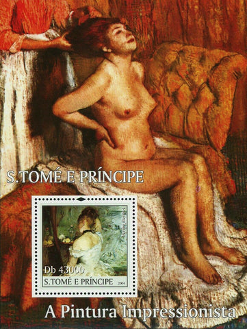 Impressionist Art Stamp Paintings Berthe Morisot Painters S/S MNH #2703 / Bl.528