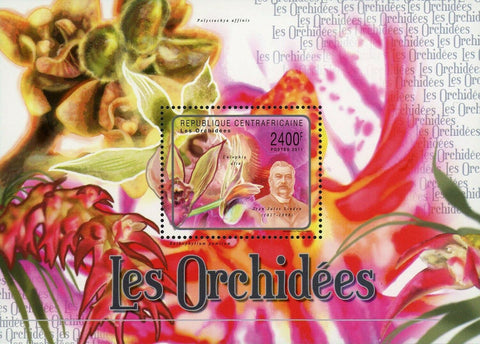 Orchids Stamp Jean Jules Linden Flowers Polystachya Affinis S/S MNH #2972/Bl.706