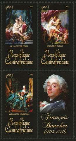 François Boucher Stamp La Toilette De Venus Marquise De Pompadour S/S MNH #3361