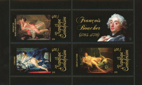 Painting of François Boucher Stamp L'Odalisqu Leda Et Le Cygne S/S MNH #3367-336
