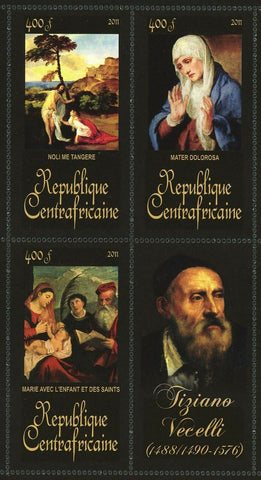 Tiziano Vecelli Stamp Noli Me Tangere Marie Avec L'enfant Et Des Saints S/S MNH