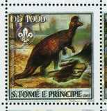 Dinosaurs Stamp Mineral Scout Corythosaurus Casuarius S/S MNH #1974 Double Print