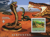 Snakes Stamp Serpente Cobra Reptile Souvenir Sheet MNH