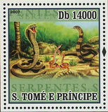 Snakes Stamp Serpente Cobra Reptile Souvenir Sheet MNH