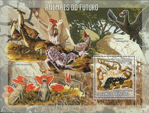 Future Animals Stamp Oromustela Altifera Florifacies Mirabila S/S MNH #2778