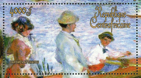 Paintings of Pierre-Auguste Renoir Stamp Oarsmen at Chatou S/S MNH #3486 /Bl.896