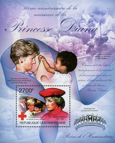 Princess Diana Stamp Red Cross Cambridge Tiara London S/S MNH #3100-3102