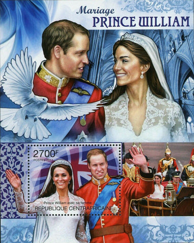 Royal Wedding Stamp Prince William & Katherine Middleton S/S MNH #3107 / Bl.734