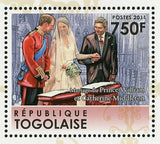 Royal Wedding Stamp Prince William & Kate Middleton S/S MNH #4079-4084