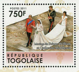 Royal Wedding Stamp Prince William & Kate Middleton S/S MNH #4079-4084