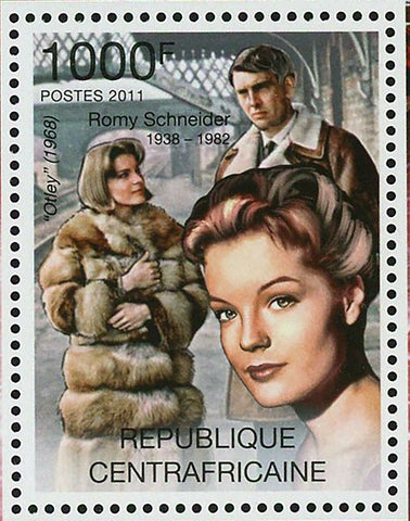 Romy Schneider Stamp Max Et Les Ferrailleurs Otley S/S MNH #3092-3094