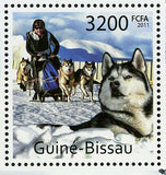 Sledge Dogs Stamp Husky Siberian Souvenir Sheet MNH #5725 / Bl.1005