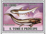 Fish Stamp Chaetodon Lineolatus Osphronemidae Climatius S/S MNH #3012-3015