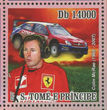 Colin McRae Stamp Cars Races Sport Rally Championship S/S MNH #3128-3131