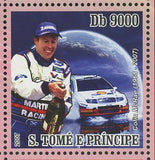 Colin McRae Stamp Cars Races Sport Rally Championship S/S MNH #3128-3131
