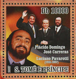 Luciano Pavarotti Stamp Diana Spice Girls Placido Domingo Bono S/S MNH #3133-313