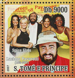Luciano Pavarotti Stamp Diana Spice Girls Placido Domingo Bono S/S MNH #3133-313