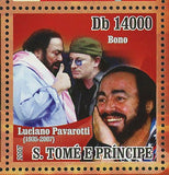 Luciano Pavarotti Stamp Diana Spice Girls Placido Domingo Bono S/S MNH #3133-313